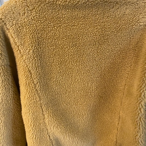Like New! Varley Appleton Sherpa Quarter Zip Up Jacket Mustard Gold XS - Picture 8 of 8